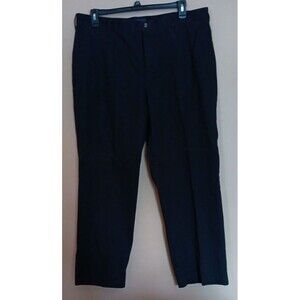 Pants Mens 40x32 Basic Editions black dress pleated front
